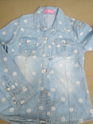 Denim shirt for girl like new, age 6