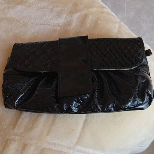 Leather bag black like new handheld