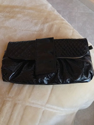 Leather bag black like new handheld