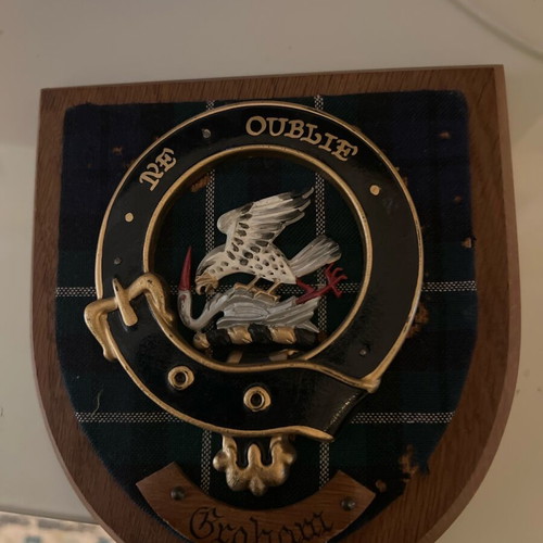 Scottish Clan Graham Plaque shield like new