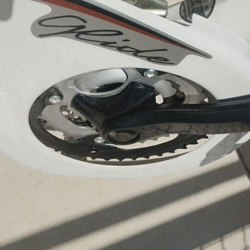 Drag Glide 28" city bike, white, aluminum and steel, 18-speed