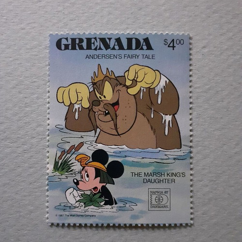Grenada Walt Disney Andersen's Fairy Tales Stamp Set 8 and Souvenir Sheet new