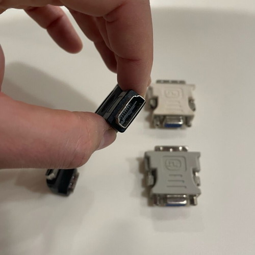 Adapters and DVI card used