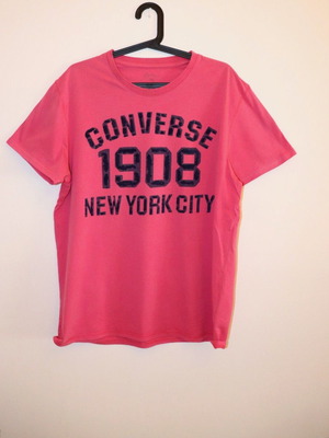 Converse 1908 New York City T-shirt, pink, size M