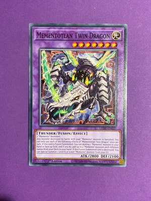Mementotlan Twin Dragon Yu-Gi-Oh! Card like new
