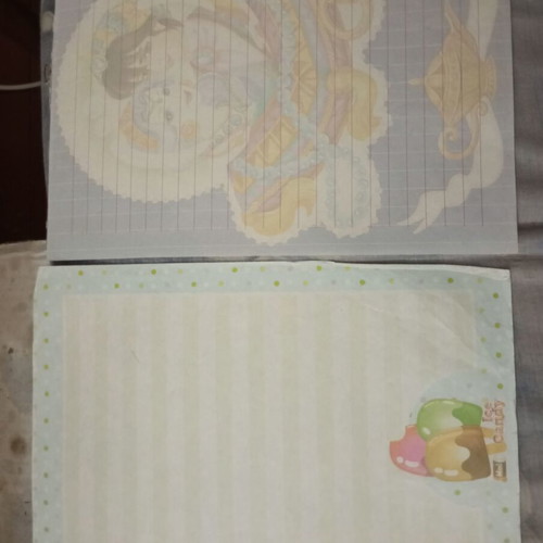 Letter papers used with designs, pack of 27 sheets