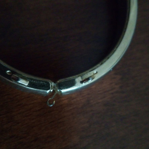 Vintage bronze cuff bracelet used