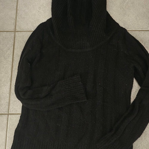 Woolen women's sweater used, black, size M