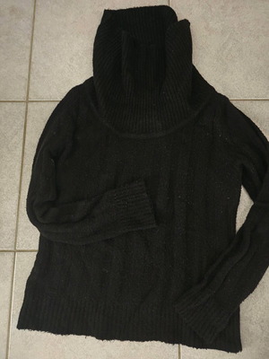 Woolen women's sweater used, black, size M