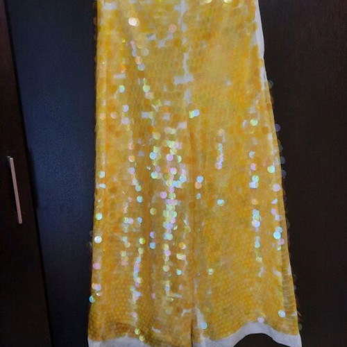Zara pants with sequins like new, white and gold