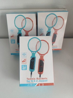 Tennis rackets for Nintendo Switch new, pack of 2