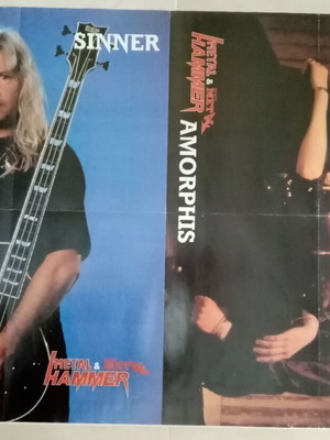 Metal Hammer Testament Sinner Amorphis poster