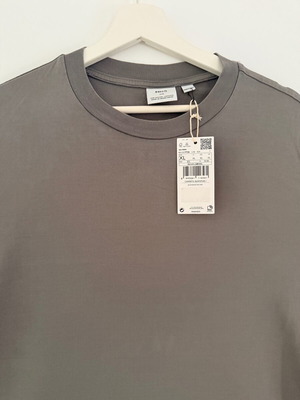 T-shirt 100% βαμβάκι regular fit γκρι μέγεθος XL καινούργιο