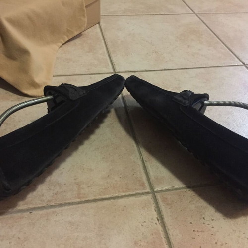 Sergio Rossi Black Suede Loafers No 45 used