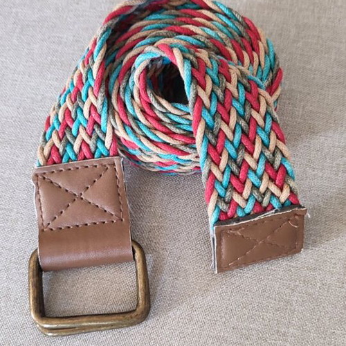 Woven belt like new, multicolor, unisex