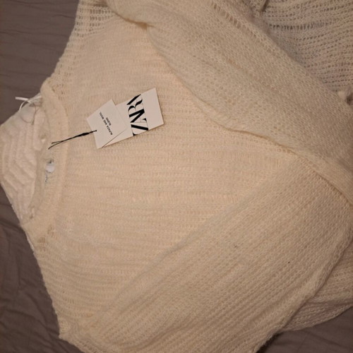 Zara sweater new, size L, off-white, wool alpaca