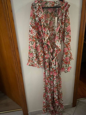 Vassia Kostara kimono dress one size new, floral multicolor