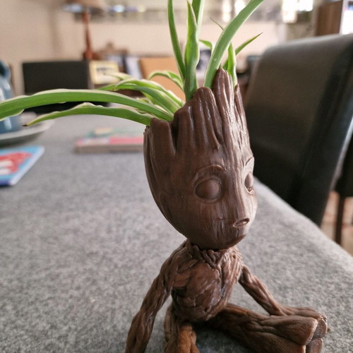 Groot planter new, decorative 3d printed
