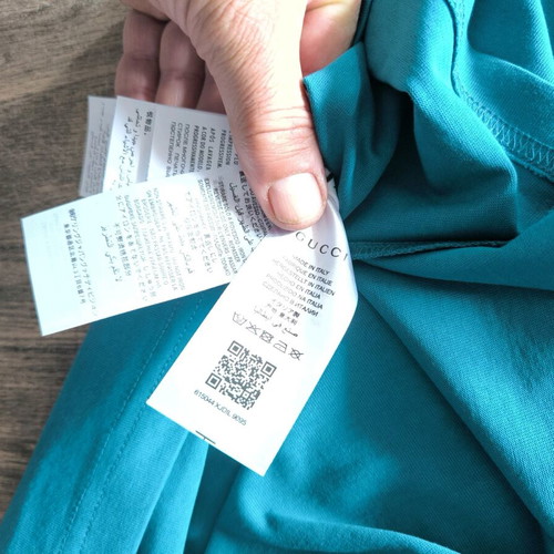 Gucci T-shirt like new, size XXL, petrol blue-green