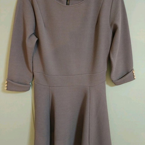 Women's dress with flared skirt grey new size M