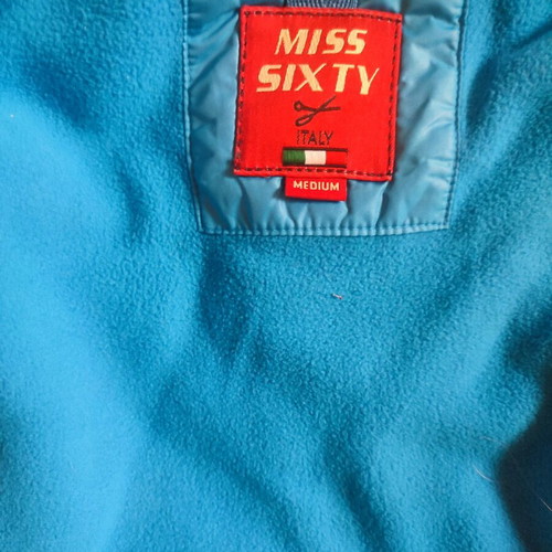 Miss Sixty vintage rare jacket like new, blue turquoise