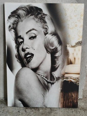 Marilyn Monroe canvas like new, size 19.5×27.5 cm