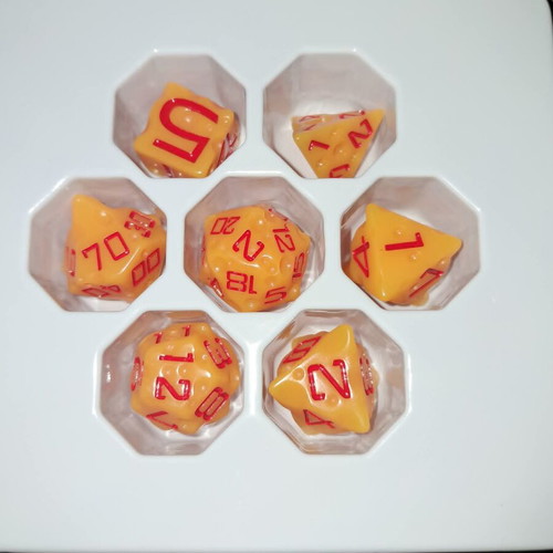 D&d cheese dice set of 7