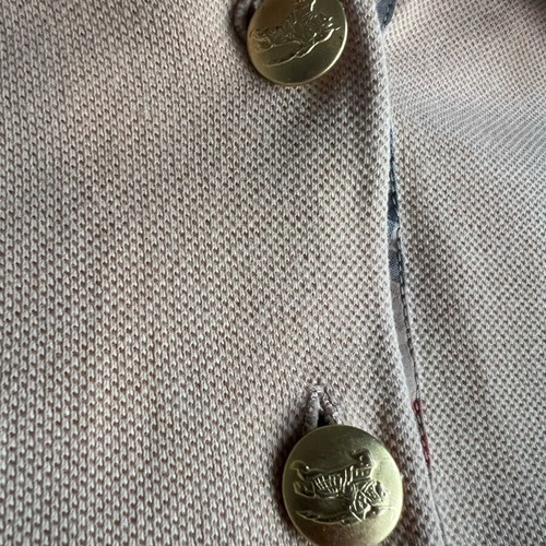 Burberrys of London Vintage 90's Pony Logo Women Polo Shirt used, XXL, beige and brown