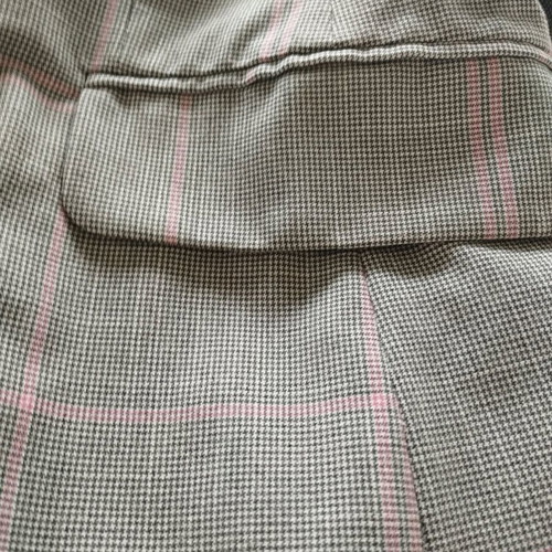 Bershka long checkered vest medium like new