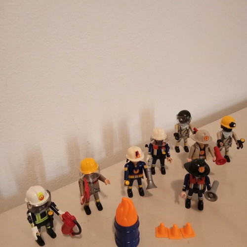 Playmobil firefighters used