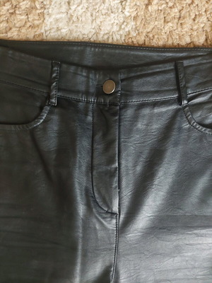 Παντελόνι δερματίνη Regalinas μαύρο φαρδύ σαν καινούργιο