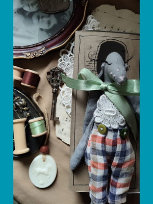 Cute Bunny Handmade Doll New
