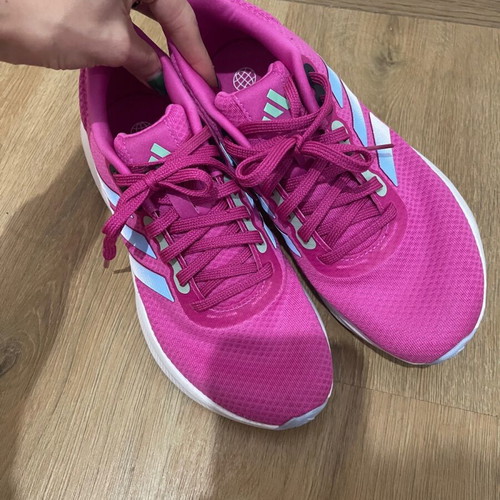 Adidas athletic shoes pink like new, size 39.5