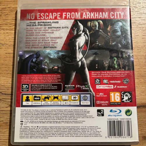 Batman Arkham City PS3 used