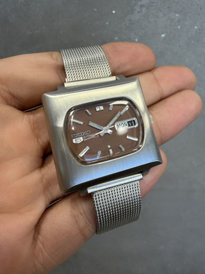Seiko 5 TV Vintage Automatic watch, 21 Jewels, 1974