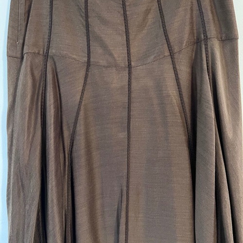 Roberto Cavalli Class midi skirt, brown, A-line flared