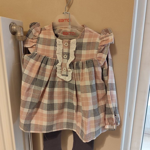 Ebita baby set leggings and long blouse 12 months new