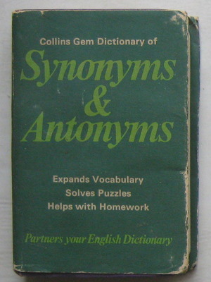 Collins Gem Dictionary of Synonyms & Antonyms μεταχειρισμένο, τσέπης 1976