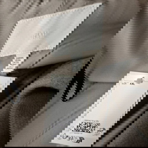 Μπεζ μελανζέ σταυροκουμπωτό παλτό H&M XXL καινούργιο