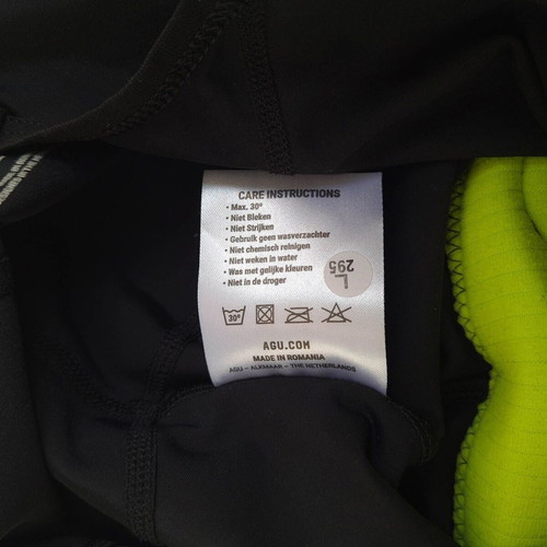 AGU women's cycling bib shorts with padding, size XL