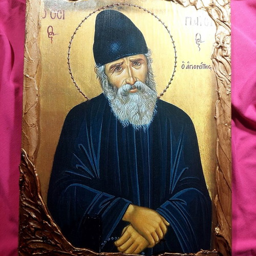 Icon of Saint Paisios like new, 23x33 cm