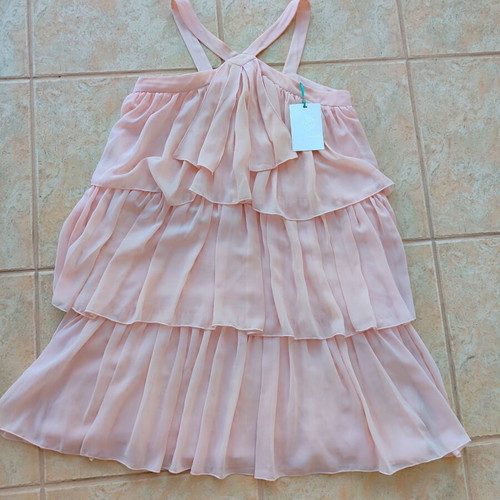 Abel & Lula Girls' Dress halter neck pink new