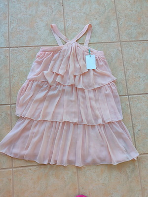 Abel & Lula Girls' Dress halter neck pink new