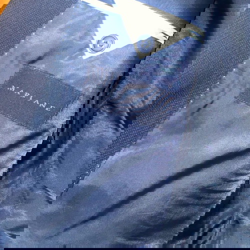 Ανδρικό σακάκι αφόρετο μπλε, φαρδιά γραμμή XL