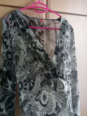 S.Oliver thin blouse like new, semi-transparent, size M