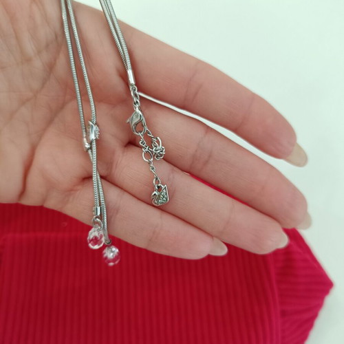 Swarovski necklace with crystal pendants