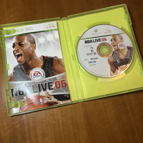 NBA Live 06 Xbox 360 παιχνίδι μεταχειρισμένο, πλήρες με manual
