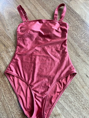 ASOS women's one-piece swimsuit used, terracotta color, size S