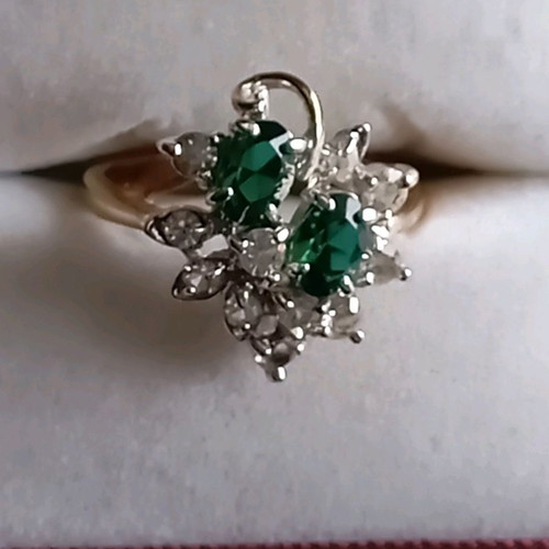 Faux ring No 54 (No 17) new with silver and gold color