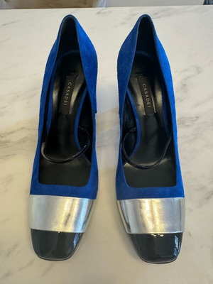 Casadei shoes new, size 38, black and blue